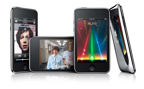 This is the 2nd generation of iPod Touch which features a stainless steel 