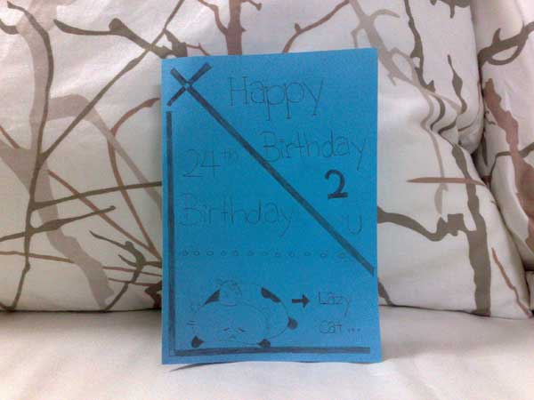 Birthday Card From My Brother And His Girlfriend (Huimin)