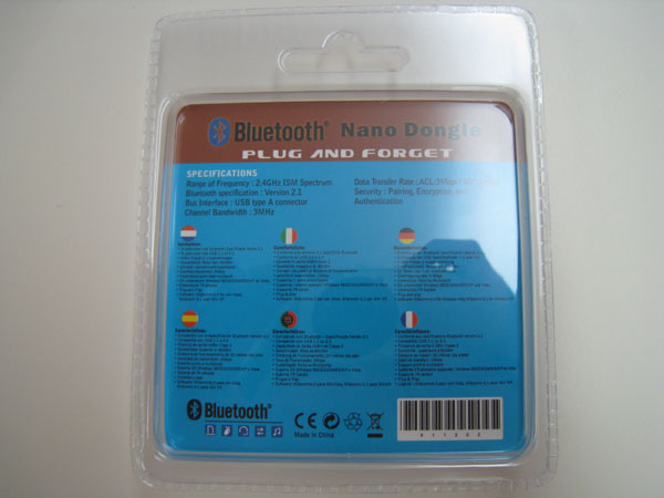 Packaging - Back View