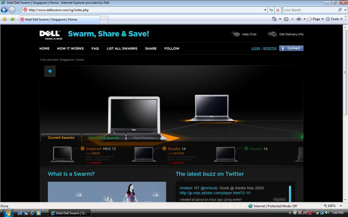 Dell Swarm Home Page
