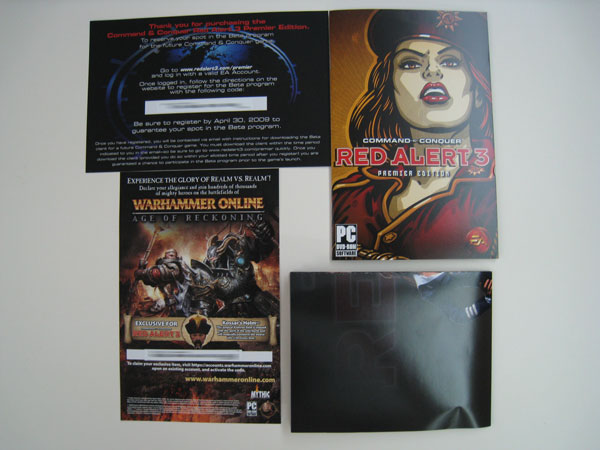 Poster, Manual, Warhammer Online CD Key, C&C Future Beta CD Key