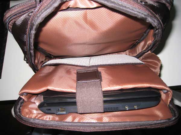 Netbook Compartment With Netbook In It