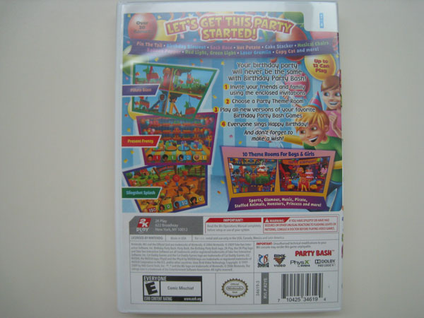 Wii Birthday Party Bash (Back)