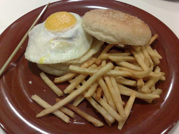 Shokudo Mushroom Cheese Burger - S$7.80