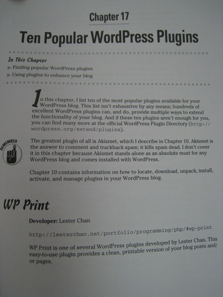 My Plugin WP-Print Mentioned